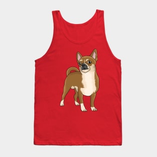 Chihuahua dog cartoon illustration Tank Top